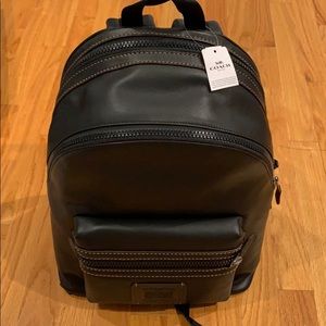 Brand new leather coach backpack/traveling bag